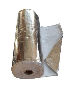 Aluminium gecoate isolatie - rookgaswikkel 12mm x 1m - per meter