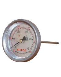 Pizzaoven-sondethermometer 0–500 °C