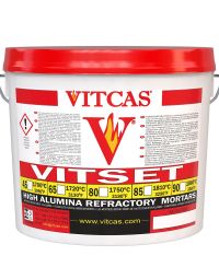Vitset 45 - kant-en-klare vuurvaste mortel 1700 °C